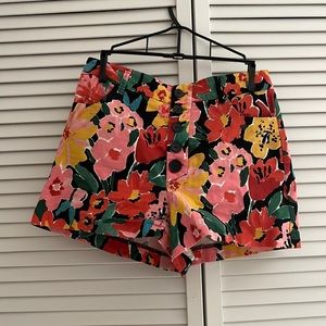 Zara floral shorts